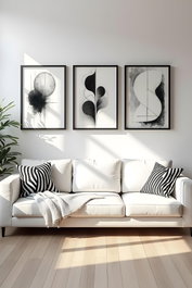 Wallity Huhu436 Conjunto de 3 Cuadros Decorativos 50 x 70 cm